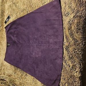 Allison Morgan faux suede skirt